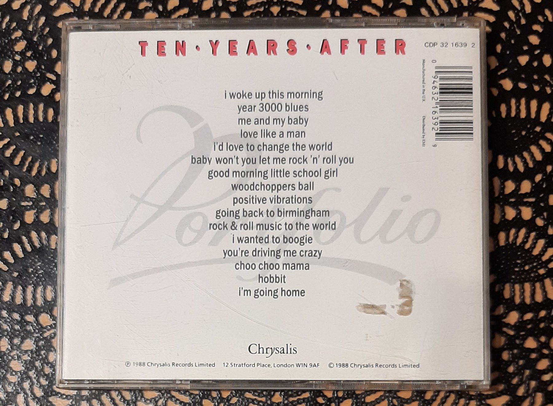 Ten Years After - Portfolio A History, USA Rock CD 1988 (Gebraucht) in ...