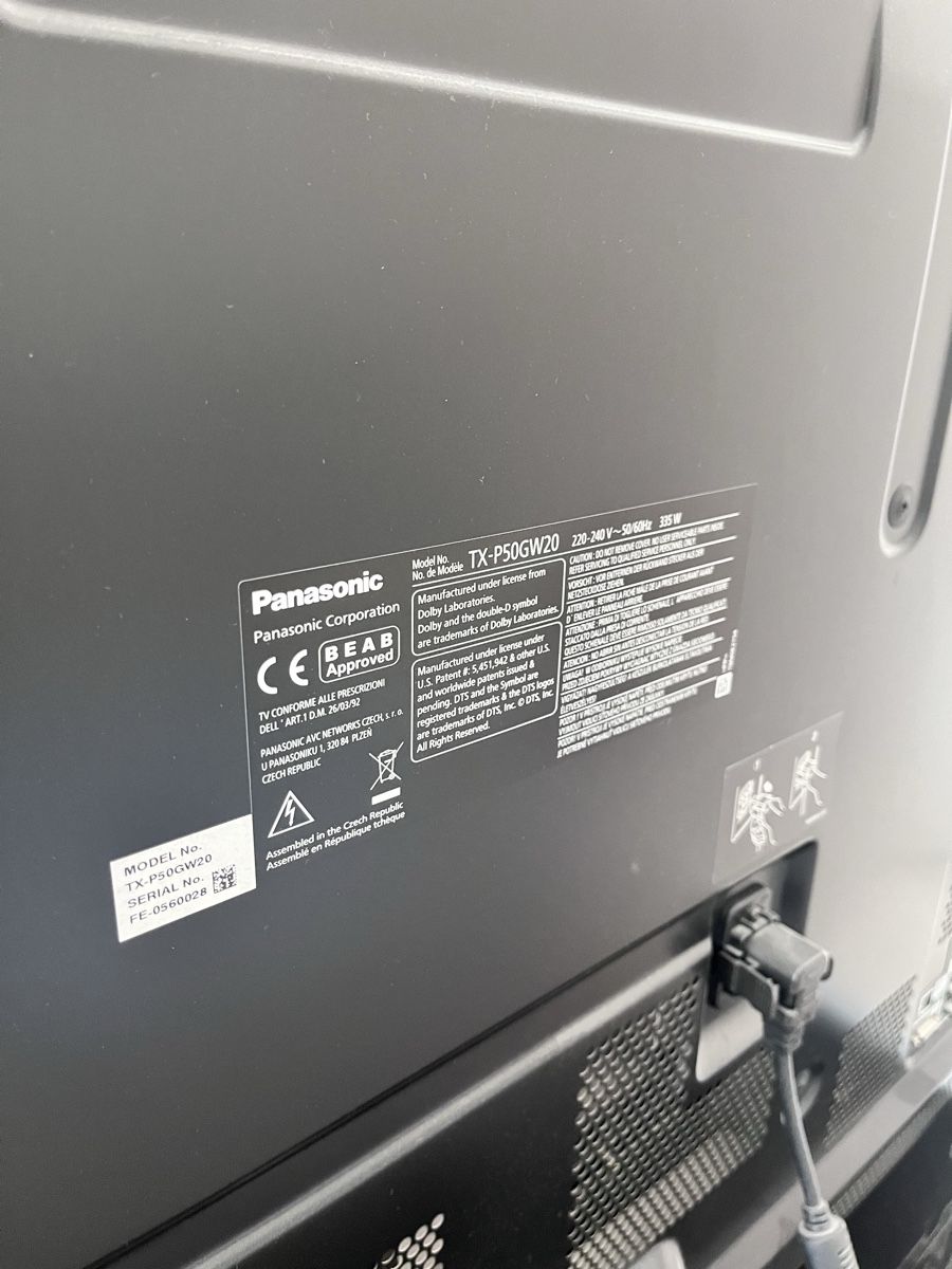 Panasonic Televisori: Tv panasonic tx-p50gw20 – Usato da Hinwil venduto da dire07 3