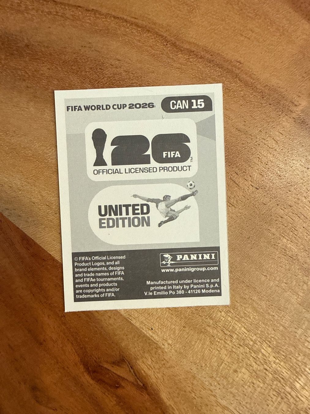 Panini Sammelbilder & Trading cards: WM 2026 Panini Sticker Mathieu Choinière CAN 15 – Gebraucht aus Winterthur von ylaura 1