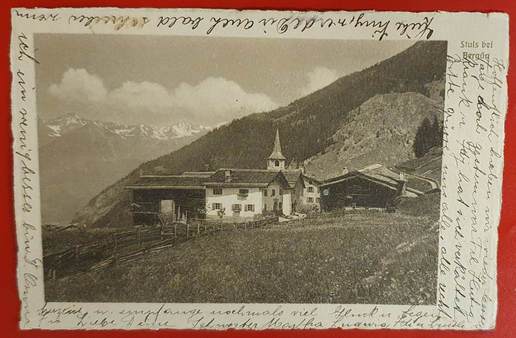 Cartoline postali: Stuls bei Bergün 1913 – Usato da Kreuzlingen venduto da Rschweiz1
