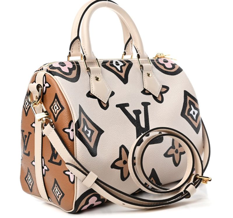 LOUIS VUITTON MONOGRAM GIANT WILD AT HEART SPEEDY BANDOULIERE 25