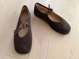 Leder Ballerina, 37