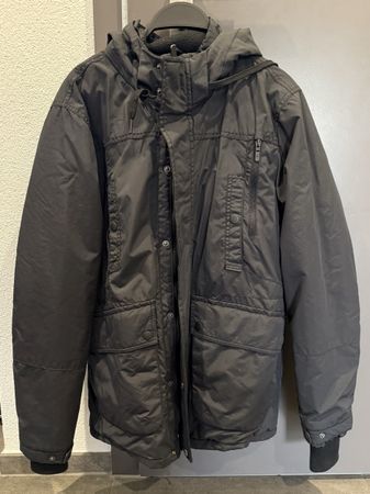 Herren Winterjacke Parka Gr. S Bershka schwarz warm gefütter