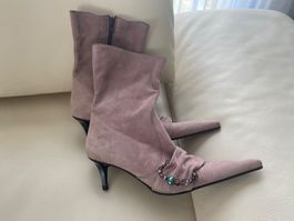 Extravaganter must have  Damenstiefel mit Ziersteinen, Gr.39