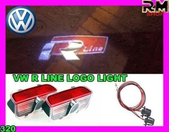 VW R line Logo light