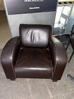 Clubsessel Dunkelbraun  Art-déco-Stil