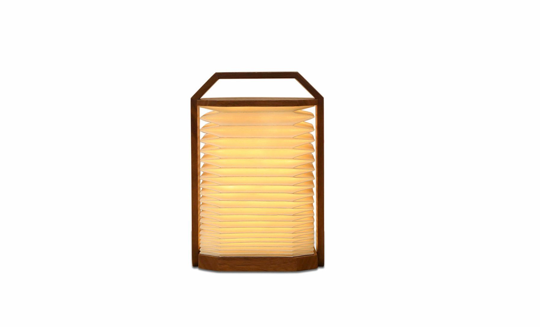 Lampade: Faltbare LED Laterne Holzoptik NEU! – Nuovo e nell'imballaggio originale da Zug venduto da Formsign 3