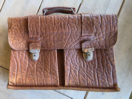 Vintage Kult: Homa Leder Lehrer Mappe Akten Tasche
