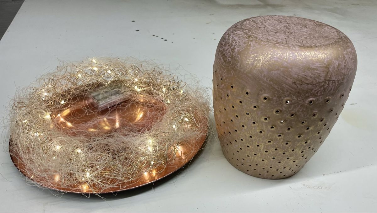 Tutte le decorazioni: Windlicht mit Lichterkranz und Teller – Usato da Hochdorf venduto da FlordeCebo 6