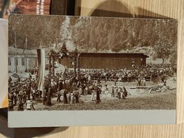 Echt Photo Karte / Einweihungsfeier Wo ?? ca. 1905