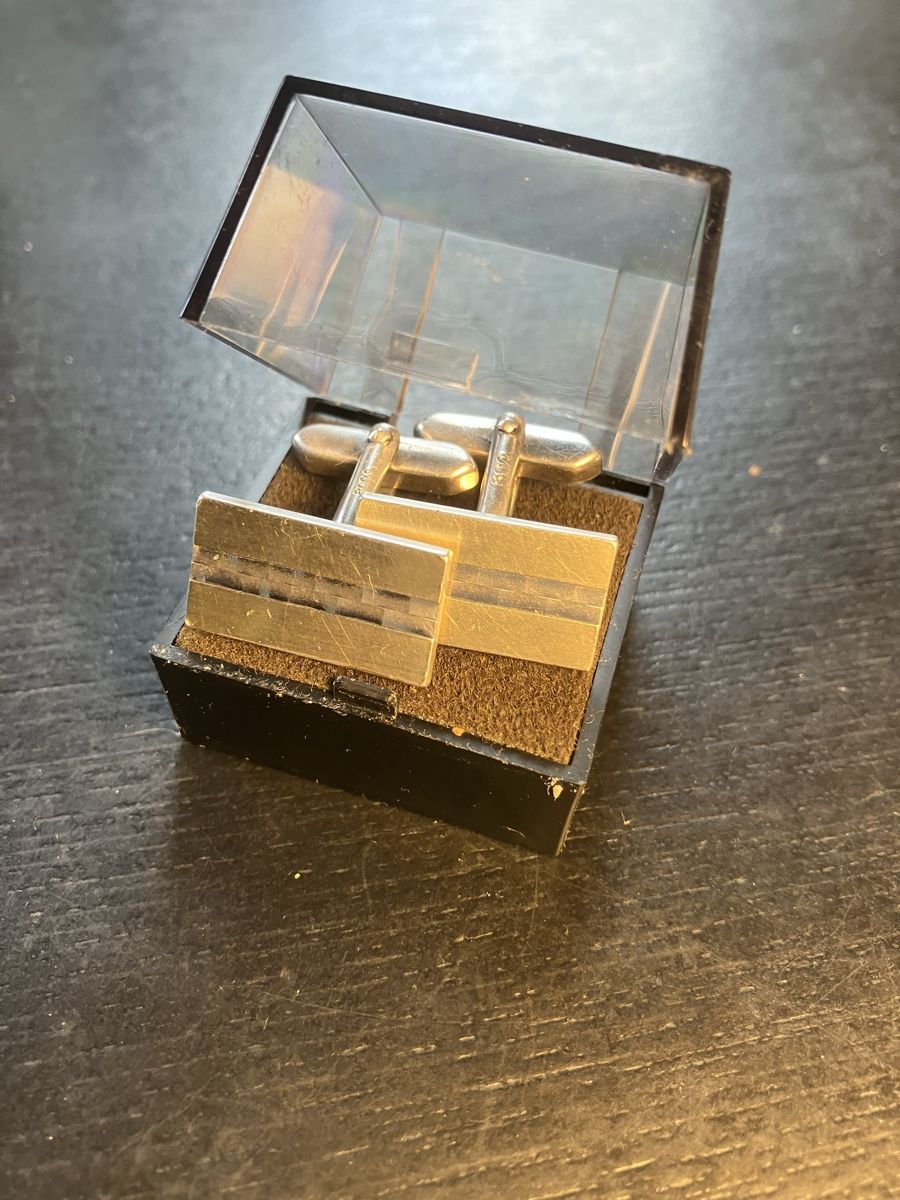 Manschettenknöpfe: Manchetten Knöpfe ,    Silber 800 – Gebraucht aus Herisau von Penholder 4