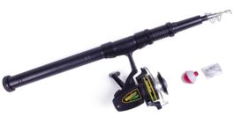Angel-Set Rute mit Rolle 165cm lang ausgezogen