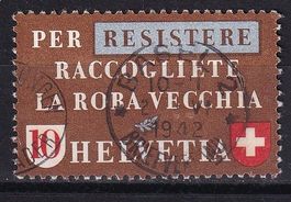 Abart 256.2.03 zwei Flecken unter EC von VECCHIA gest. 1942