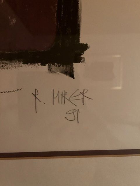 Grafiken & Lithographien: Original-Litho KP "Meditation" von Rudolf Mirer – Gebraucht aus Wädenswil von VTK_40 3