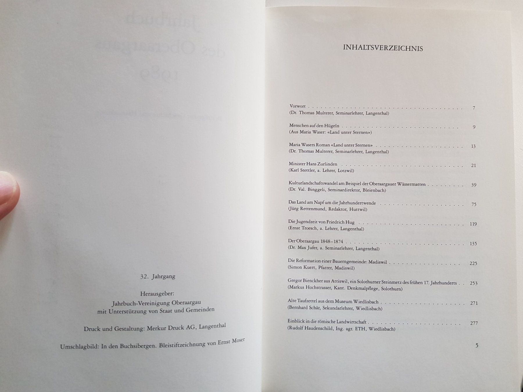 Livres: Buch: Jahrbuch des Oberaargaus 1989 – D'occasion à Walterswil BE par Lonitti 2