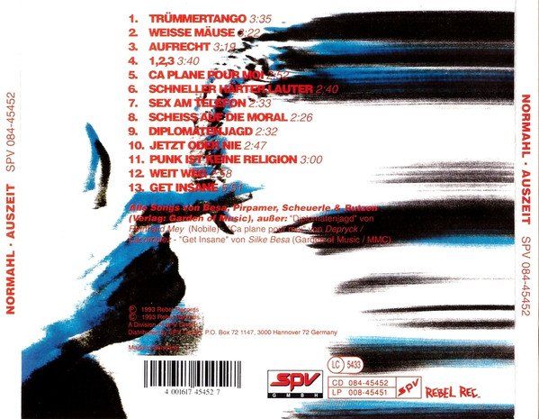 CDs: CD Normahl - Auszeit (1993) – Gebraucht aus Möriken AG von mineralia 1