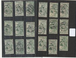 Lot 5 Rp. UPU Zu. Nr. 77 A/B/C (36 Stück)