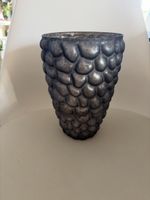 Dekorative Vase strukturiert Silber 