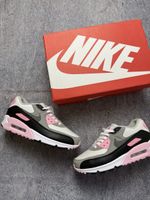 Nike Air Max 90 Schuhe grau schwarz rosa neu mit Box
