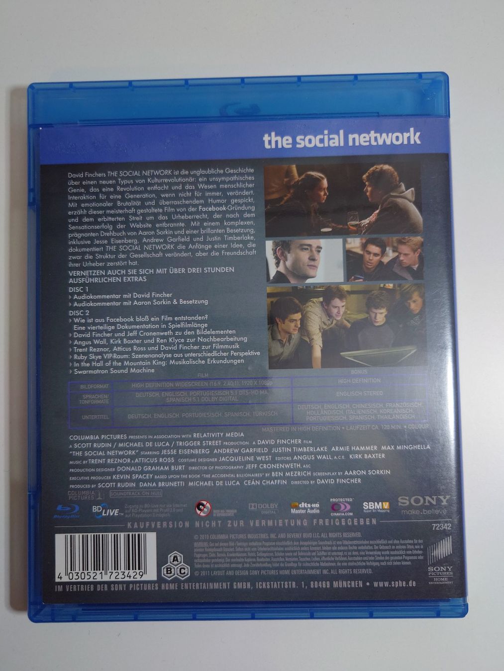 Alle DVDs: The Social Network Blu-Ray – Gebraucht aus Kaiseraugst von flo_ydd2 1