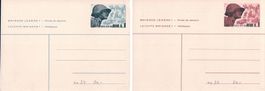 Militärpostkarte, 2 Entier Postal Service actif 1940 BR.L.1