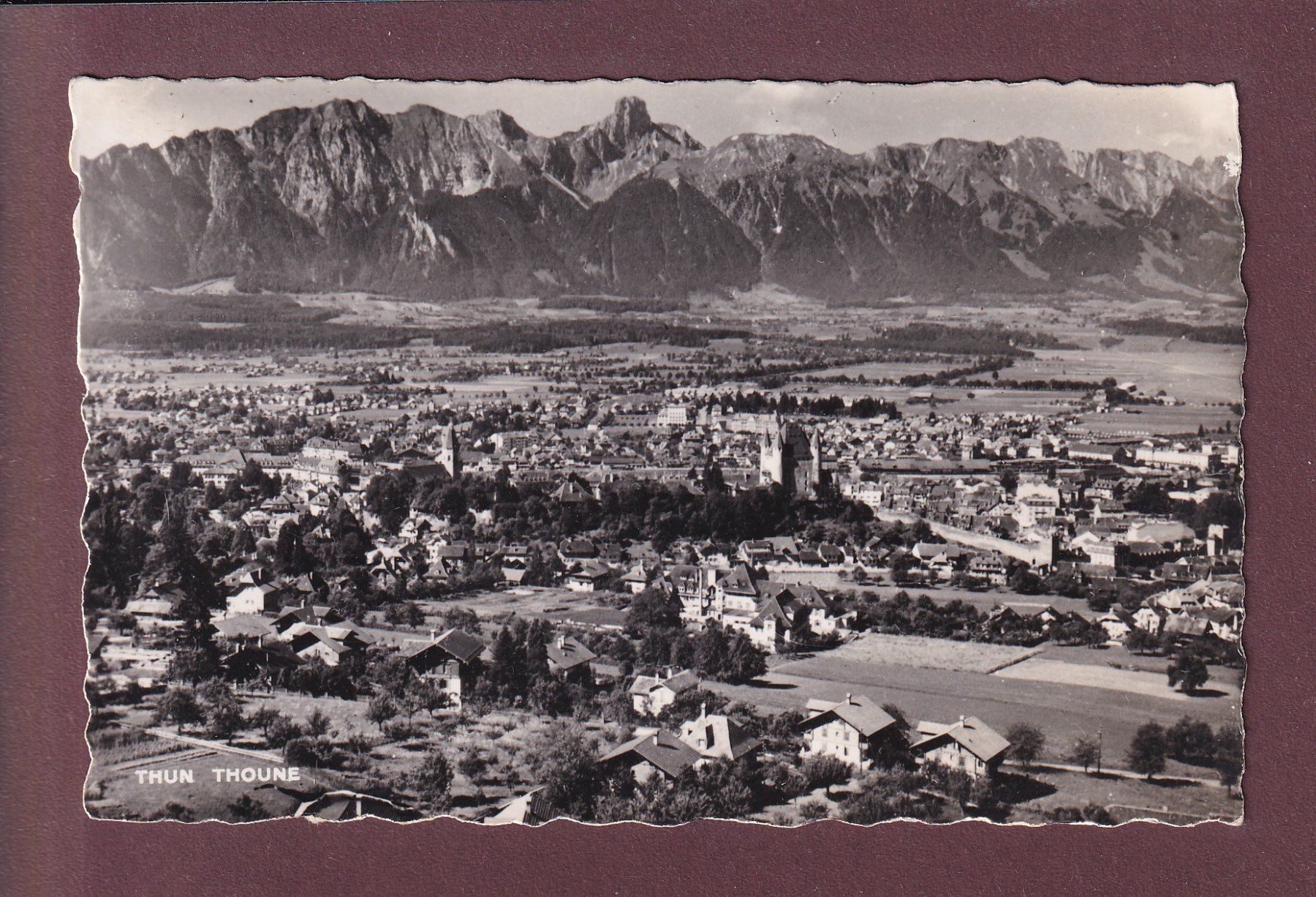 Cartoline postali: THUN - 1945 – Usato da Pully venduto da nicecards