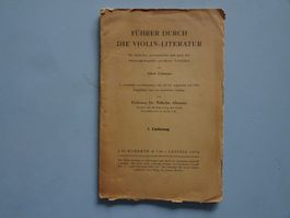Führer durch die Violin-Literatur - Albert Tottmann - 1934