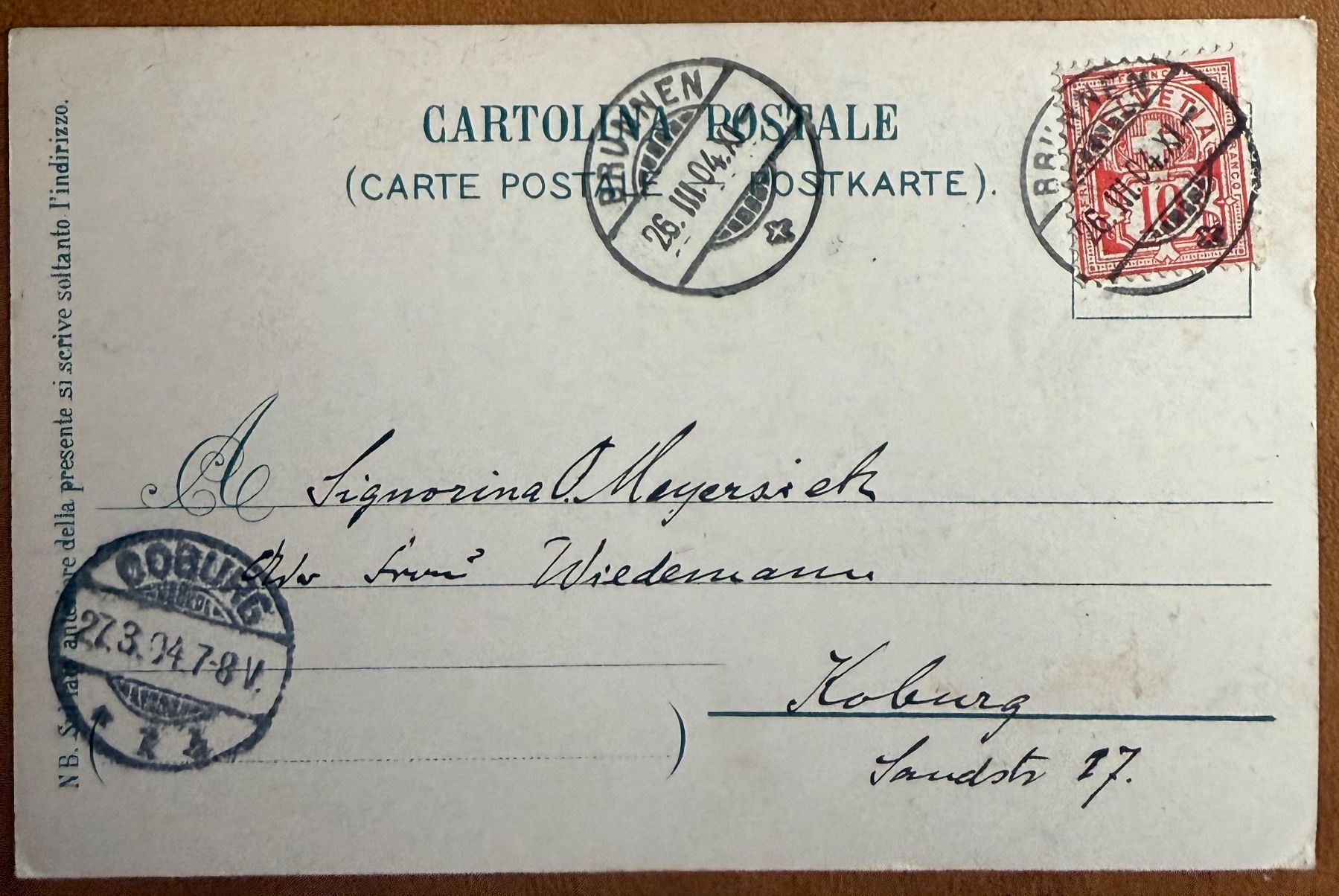 Cartoline postali: Mélide - Lago di Lugano - 1904 – Usato da Lutry venduto da Ediego 1