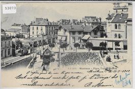 Montreux - Place Trait Planches - Tram