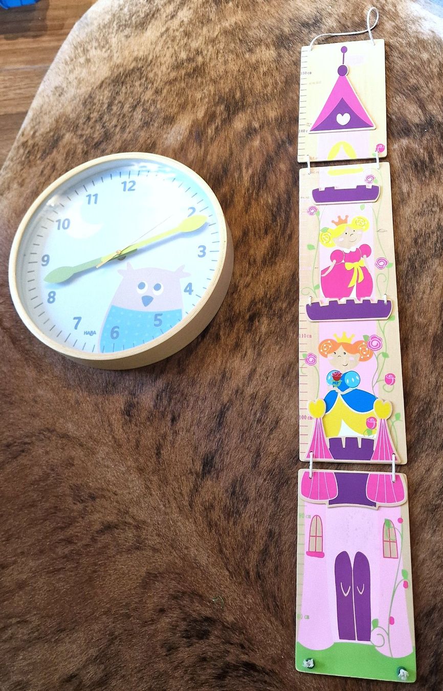Giocattoli: Haba Wanduhr & Kinder Messstab Set – Usato da Hombrechtikon venduto da MalgorzataJ