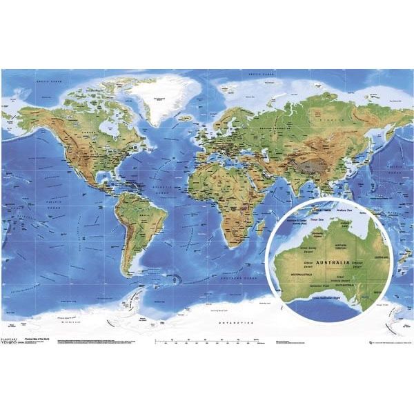 Foto & Immagini: Poster Weltkarte planetarische Version – Nuovo e nell'imballaggio originale da Schwyz venduto da rs-trend