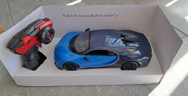 RC Bugatti Chiron (blau) ferngesteuert 1:16 neuwertig