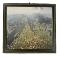 Swissair Flugaufnahme von Grabs (SG)