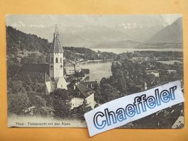 1911 Thun - Totalansicht mit Alpen