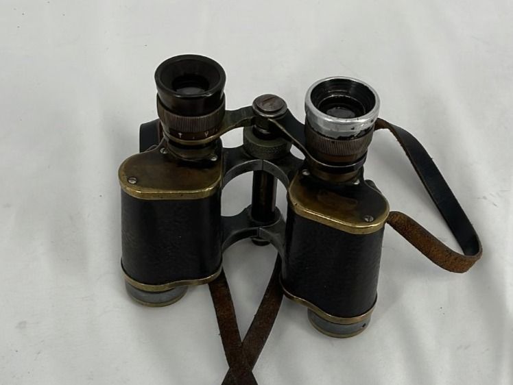 Jumelles Vintage Circa 1910 Avec étui - 3 Positions, Objectif 40mm, Bon état Général