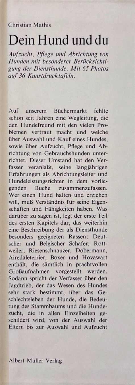 Libri: Dein Hund und du – Nuovo e nell'imballaggio originale da Sarnen venduto da Livres 1