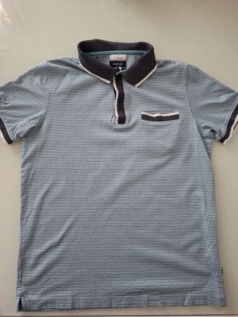 Polo Paul Kehl bleu à motifs taille S -