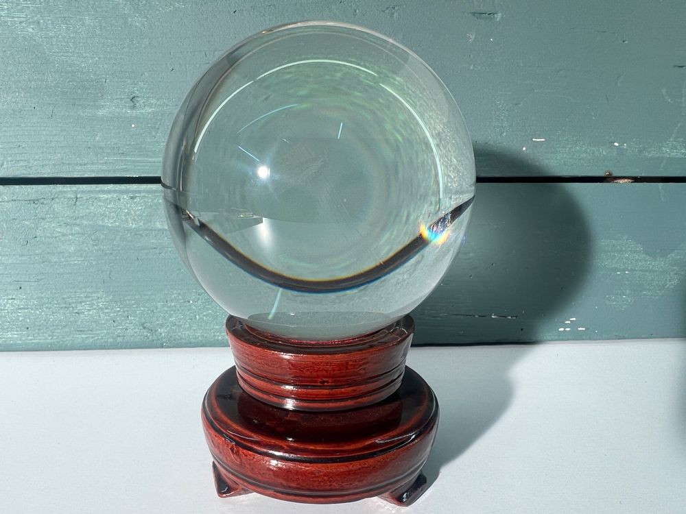 QFkris Kristallkugel 80mm Mit Ständer - K9 Kristall Für Fotografie & Wahrsagerei