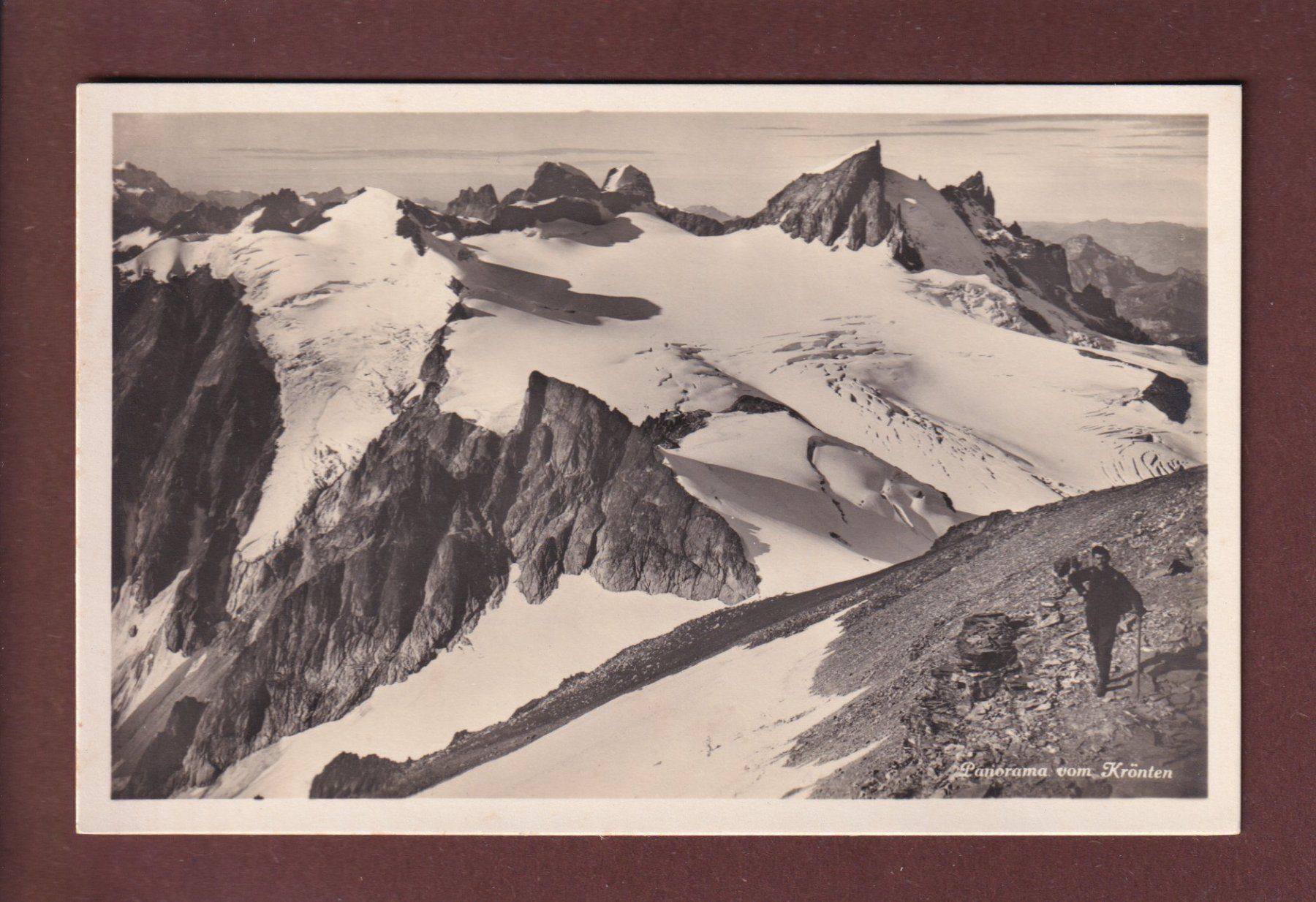 Cartoline postali: Panorama vom KRÖNTEN - Mann – Usato da Pully venduto da nicecards