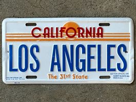 Alte Autonummer Amerika California Los Angeles