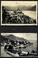 1930 2x Postkarte Locarno Madonna del Sasso + Quai