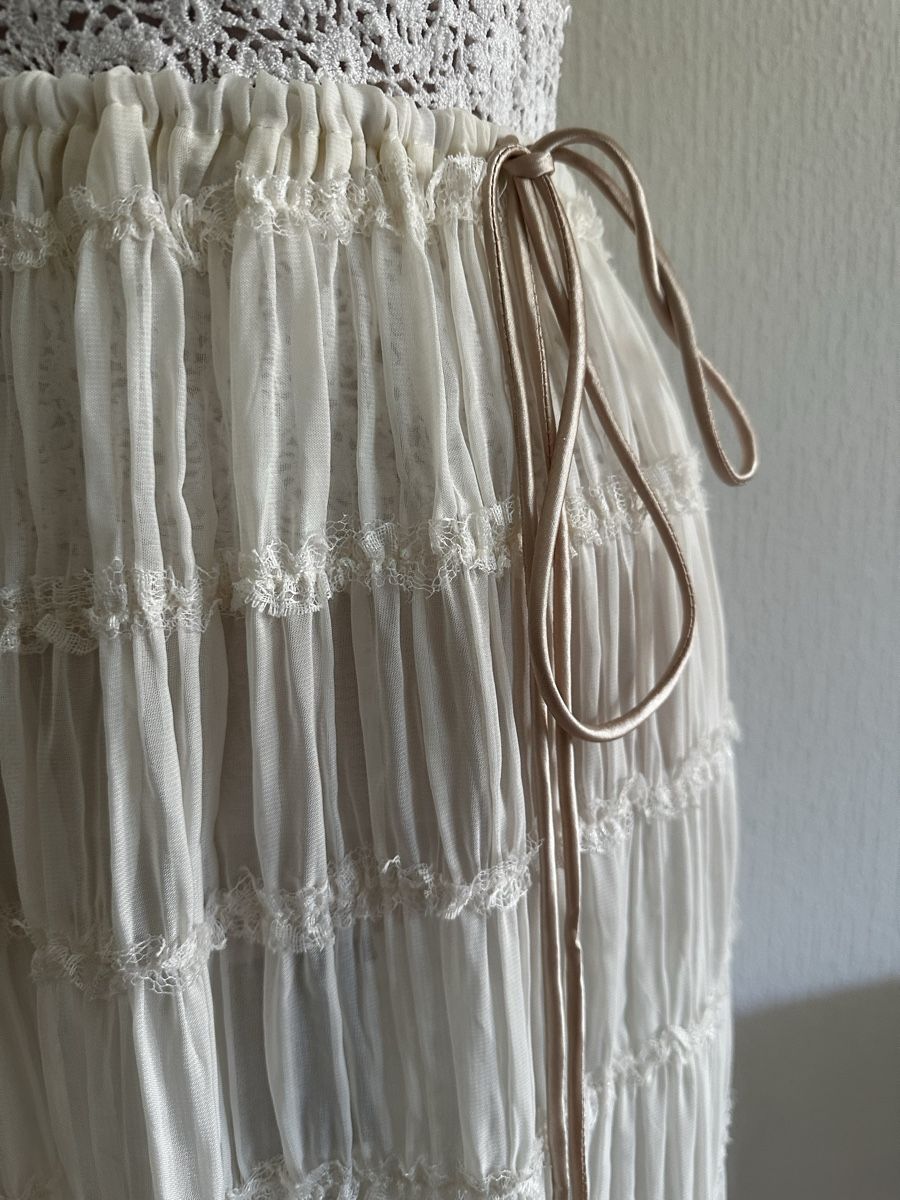 Gonne: Jupe longue blanche boho  à volants taille unique – Nuovo (secondo la descrizione) da Châtelaine venduto da Alexandra.jankowski 1