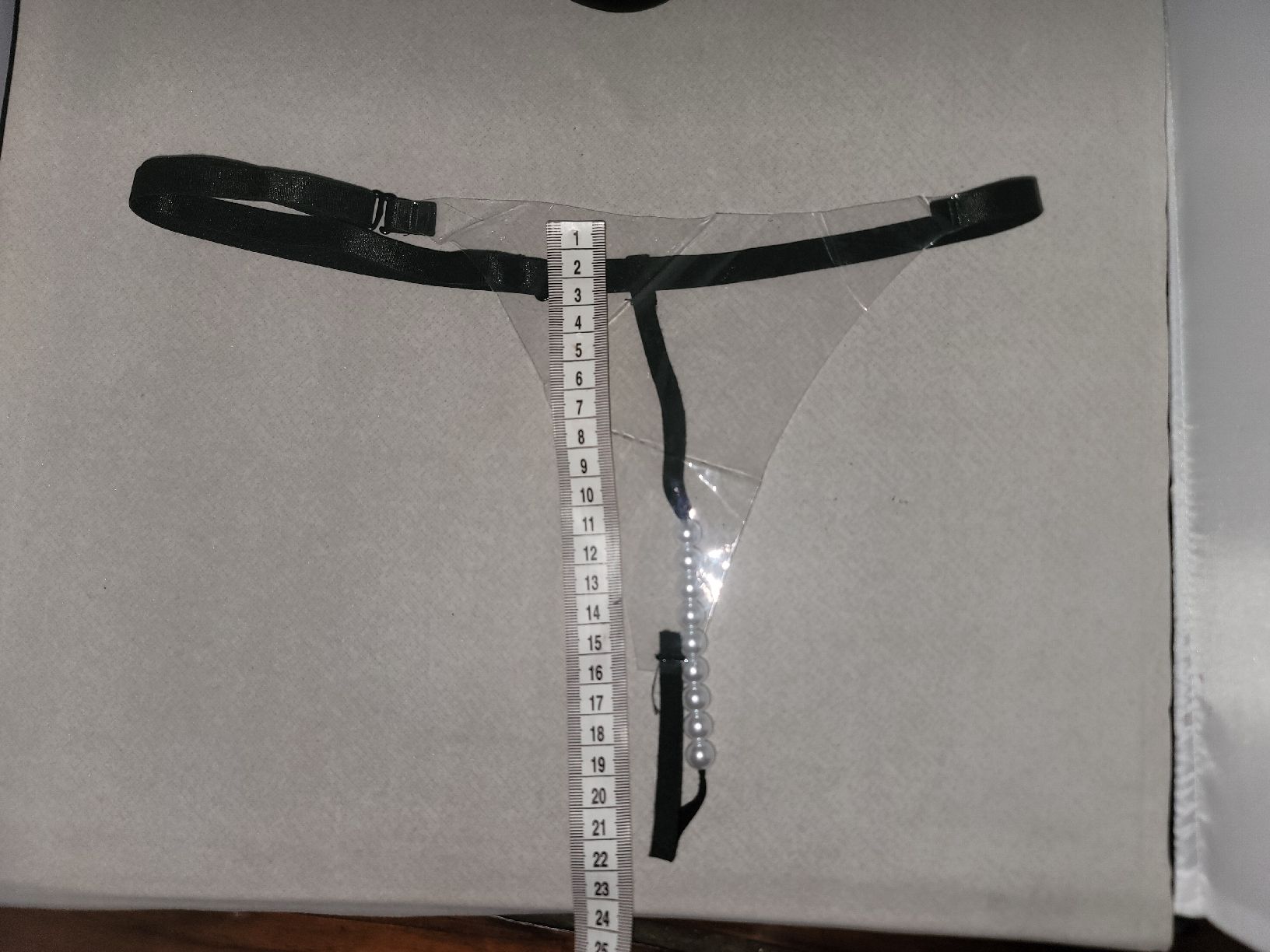 Autres dessous: String pvc, Tanga transparent mit Perlen, pearl thong, perla – Neuf avec emballage d'origine à Zollikerberg par Nice_Name 1