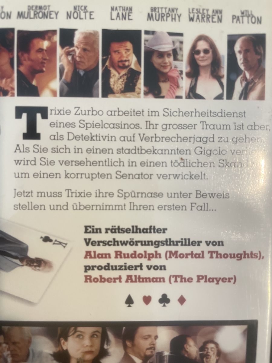 Tutti i DVDs: Trixie, mit Nick Nolte von Robert Altman – Usato da Winterthur venduto da machmaschine 2