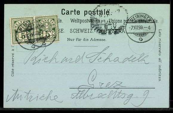Cartoline postali: Mondschein-AK Brienz /Berner Oberland, O – Usato da Berlin venduto da bartko-reher 1