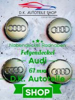 Audi Nabendeckel Radnaben Nabenkappen Felgendeckel 61 mm Neu