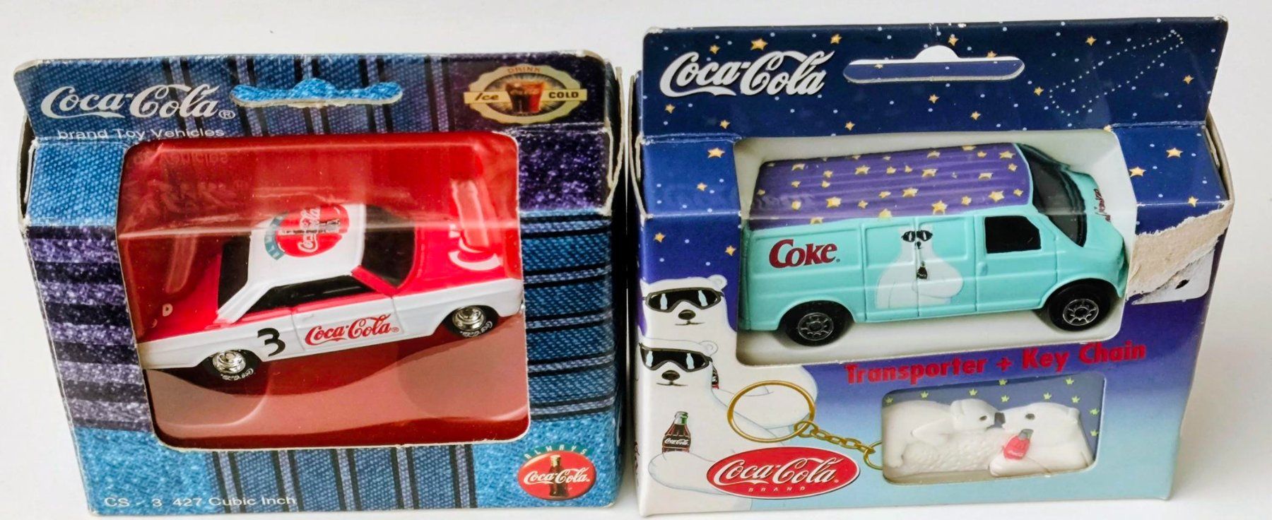 Coca-Cola Modellini d'auto: 2 Coca-Cola Autos (16) – Nuovo e nell'imballaggio originale da Pfäffikon ZH venduto da Colacity