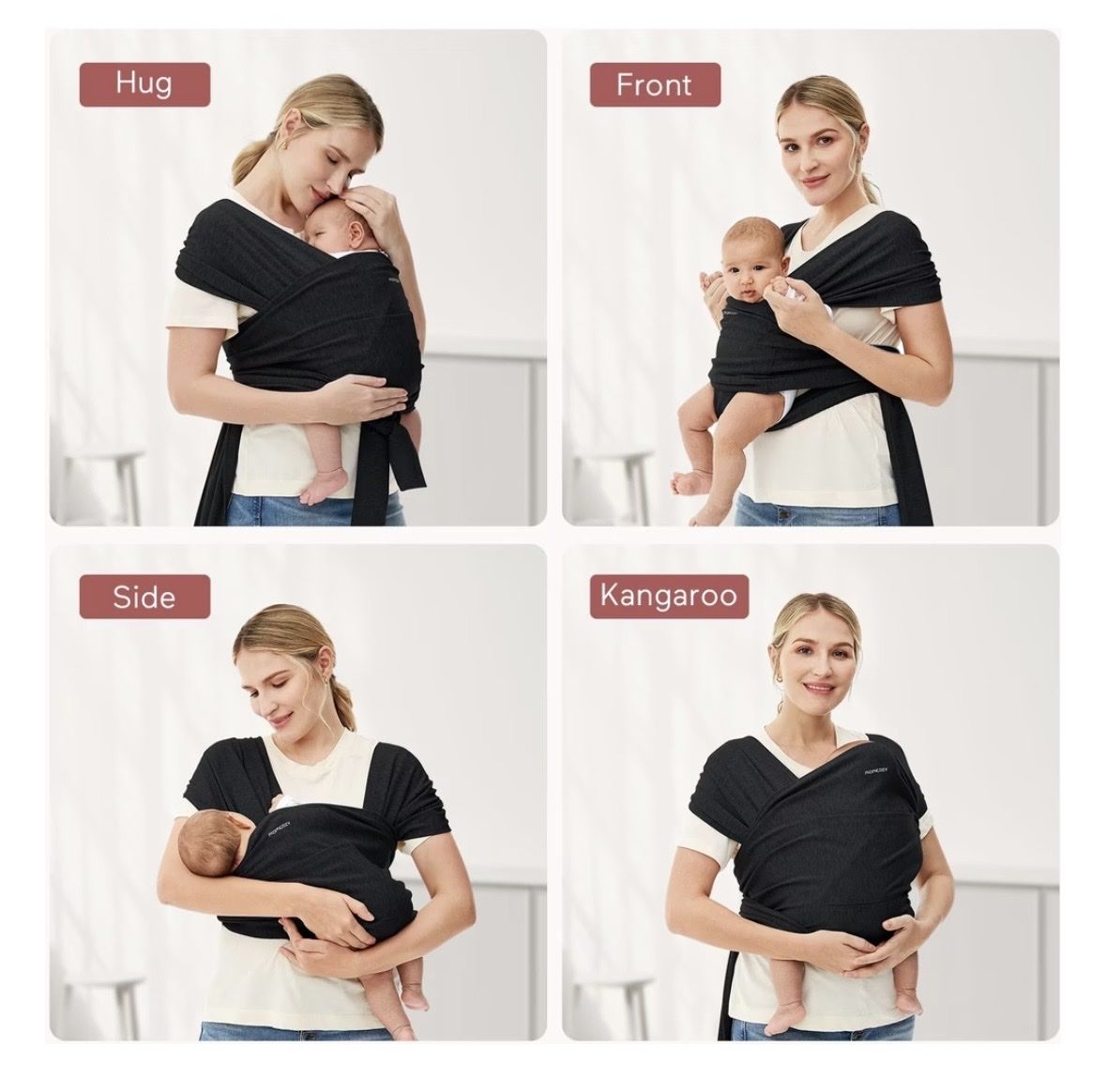 Momcozy Bauch- & Rückentragen: Momcozy Tragetuch Schwarz  – Gebraucht aus Lyss von Prinzess99 1