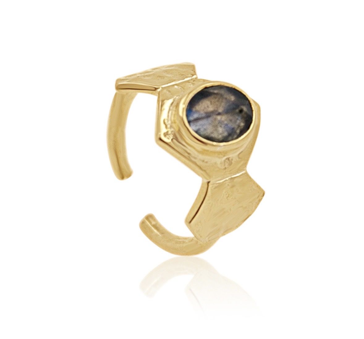 Anelli: Ring Messing 18 karat Labradorit – Nuovo e nell'imballaggio originale da Erlinsbach venduto da moseco 1
