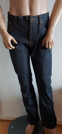 Neue Nudie Herren Jeans Average Joe Straight Leg Gr. 33/34
